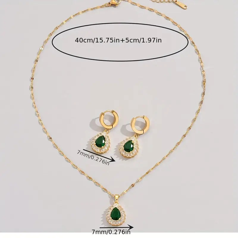 Conjunto de joyería Rheya Lysandelle | Oro