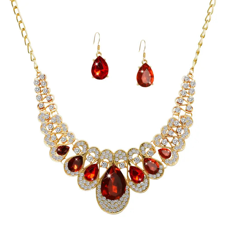 Conjunto de joyería Maevina Crimselle | Oro
