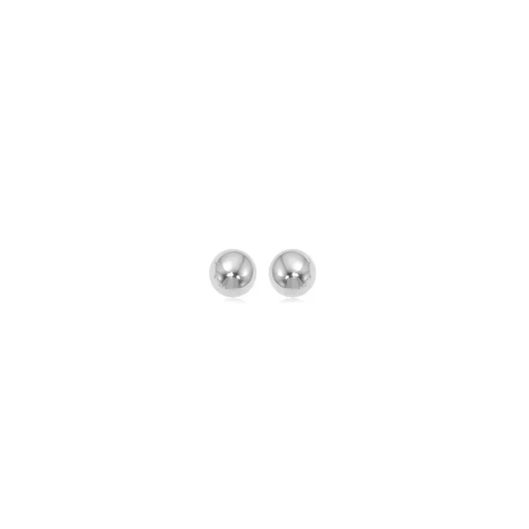 Aretes de bolita Have a Ball | Oro blanco