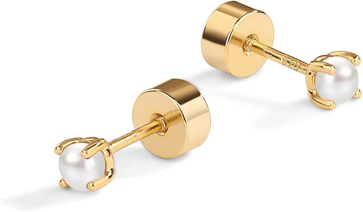 Aretes de perlas delicados | Oro