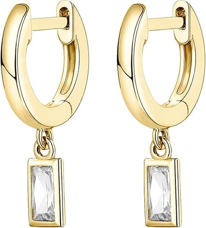 Aretes Largos de Barra | Oro