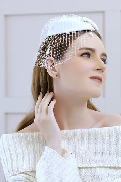 Aretes de zafiro clásico | Oro blanco