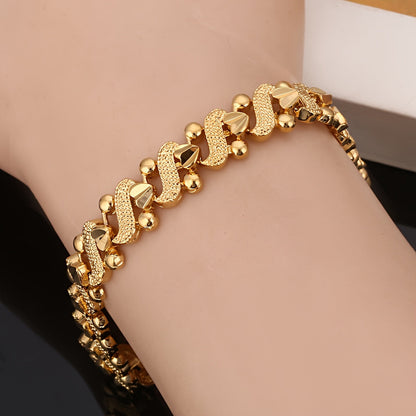 Pulsera Lily Onda Ornamentada | Oro