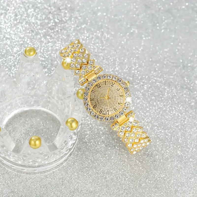 Juego de reloj y pulsera de oro Luxe Radiance | Oro