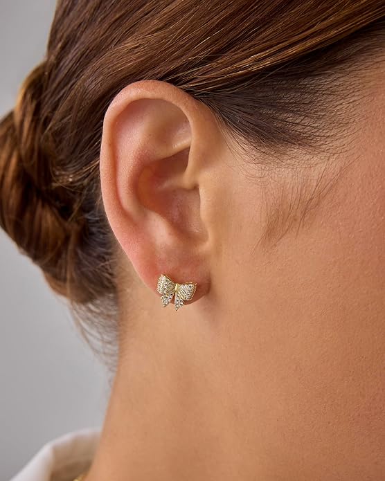 Aretes con diseño de lazo | Oro