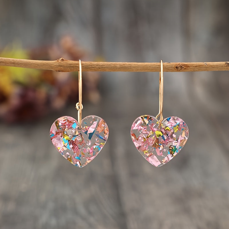 Aretes de gota Sugarplum Heart | Oro