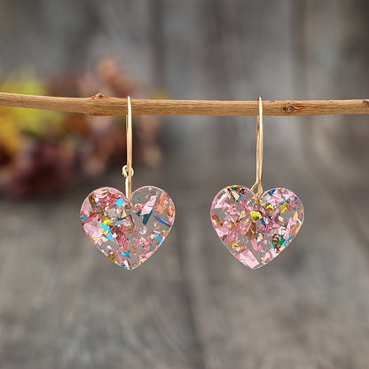 Aretes de gota Sugarplum Heart | Oro