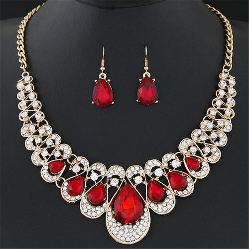 Conjunto de joyería Maevina Crimselle | Oro