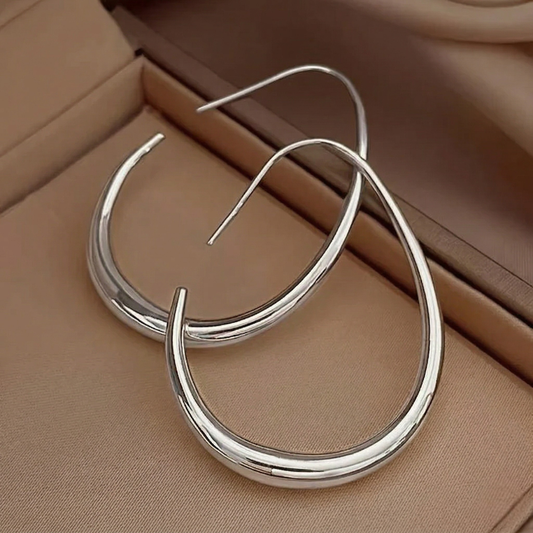 Aretes de aro de oro antiguo | Oro blanco