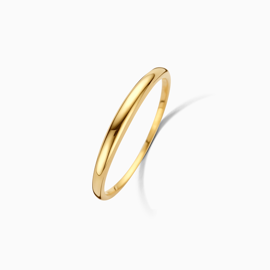 Anillo abovedado delgado | Oro
