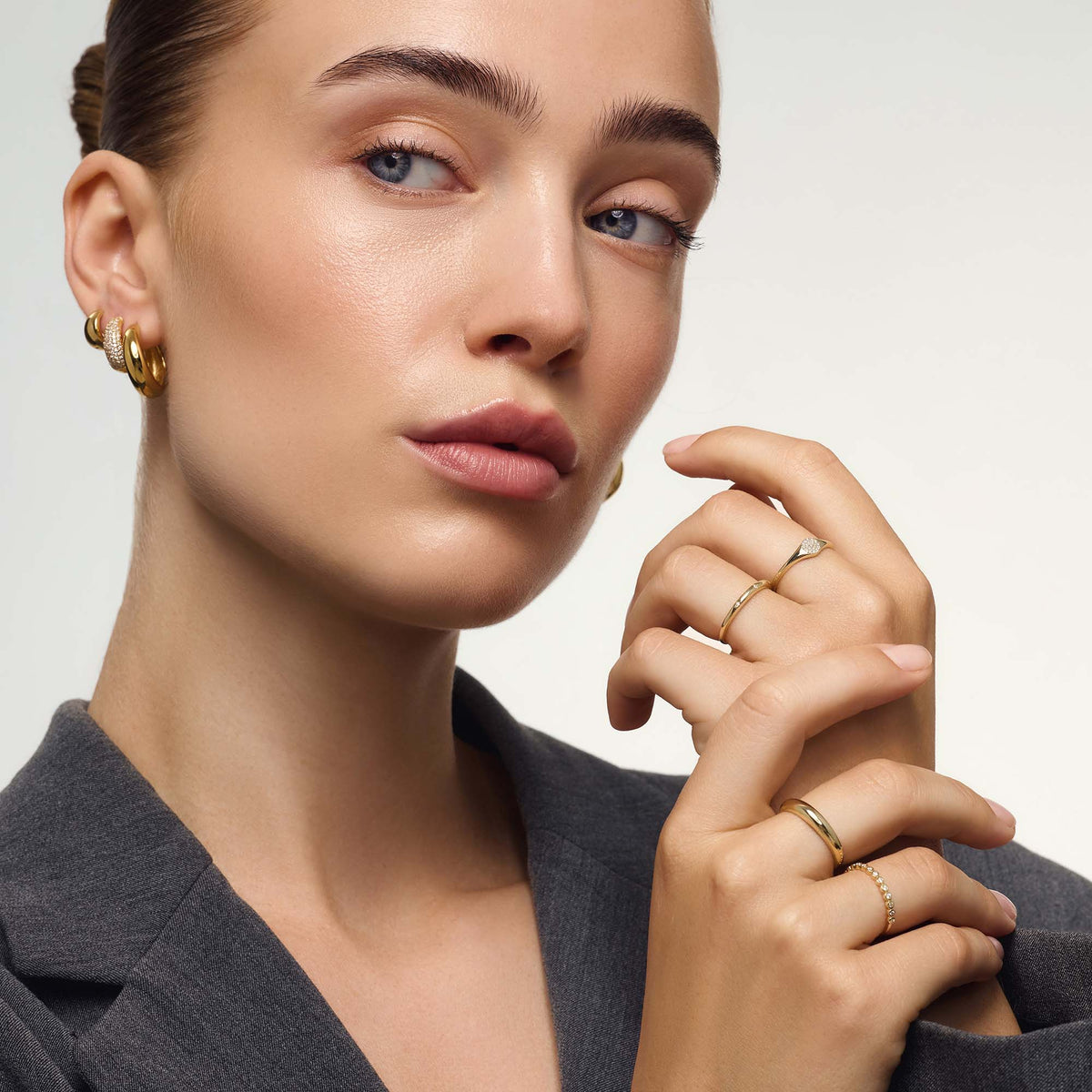 Anillo de burbuja | Oro
