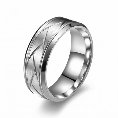 Anillo Heston Cutline | Oro blanco