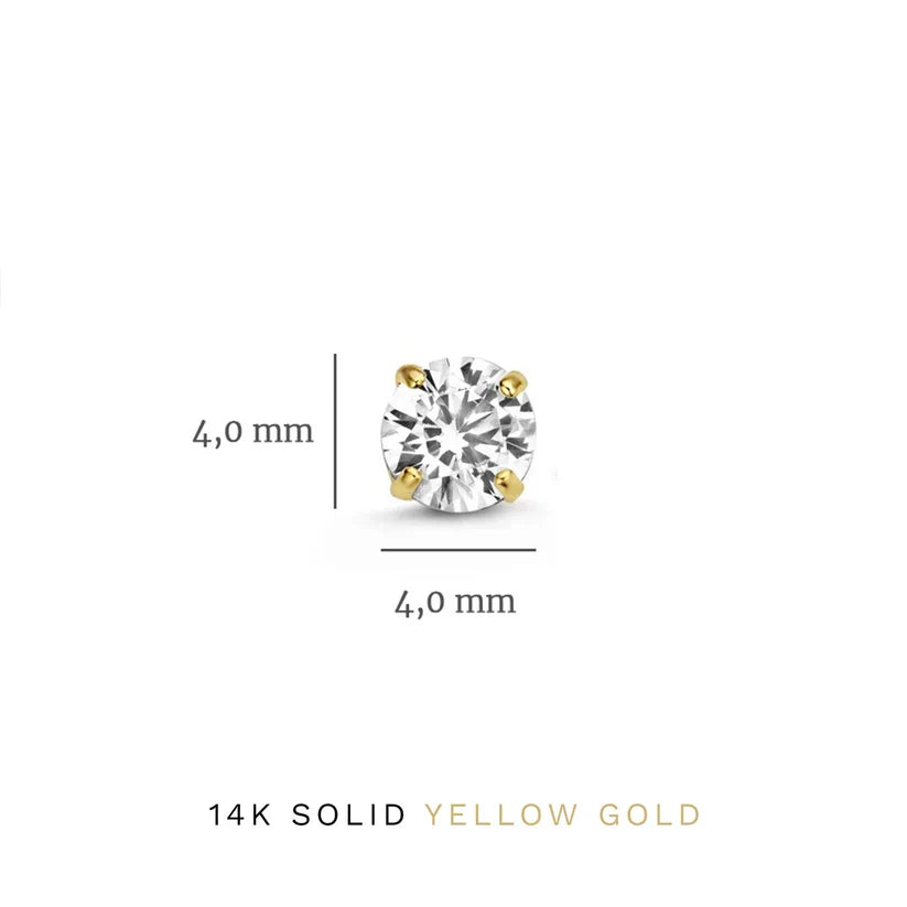 Juego de aretes Dara Brillane Stone | Oro