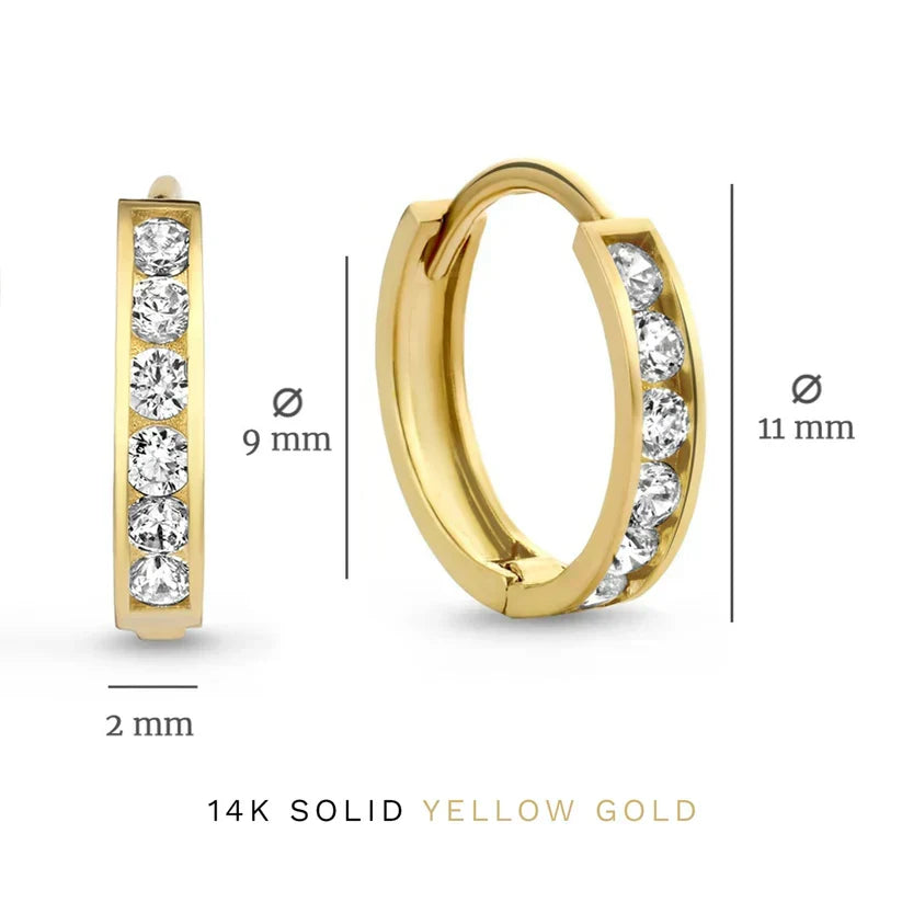 Juego de aretes Dara Brillane Stone | Oro