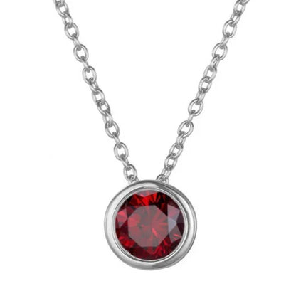Collar de piedra natal Lunaria Gemmara | Oro blanco