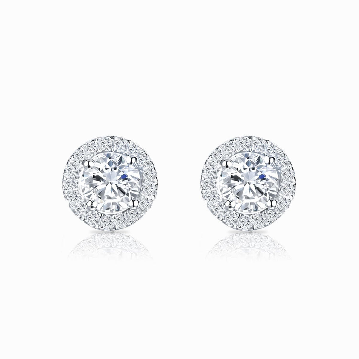 Aretes Belle dame | Oro blanco