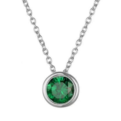 Collar de piedra natal Lunaria Gemmara | Oro blanco