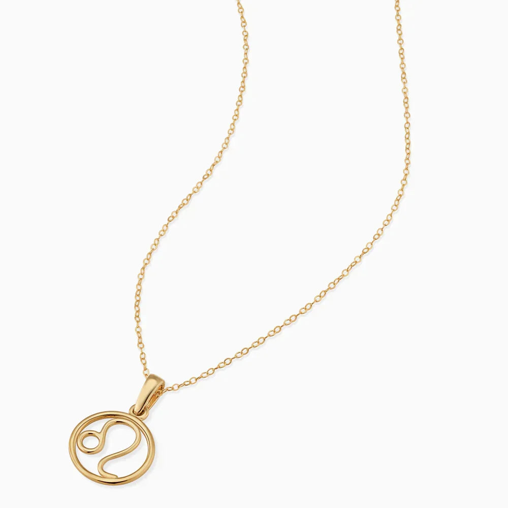 Collar de signo zodiacal | Oro blanco
