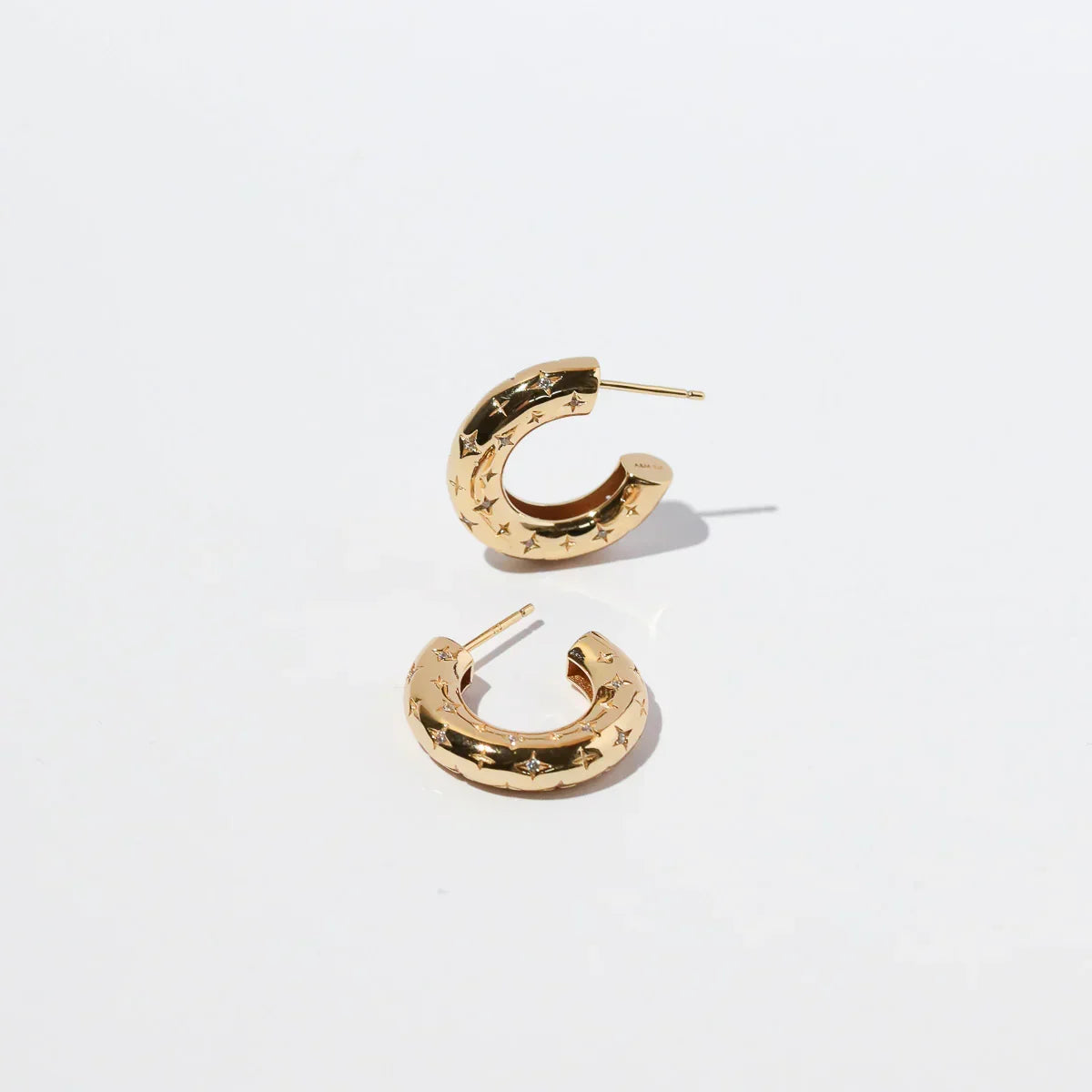 Aretes de aro cósmicos | Oro