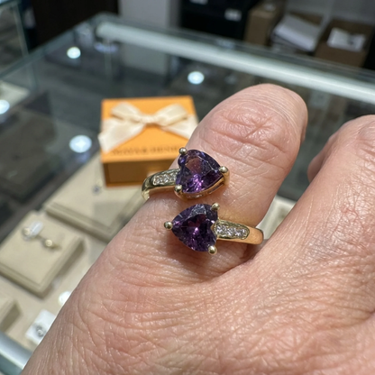 Anillo Noctira Violet Heartwrap | Oro