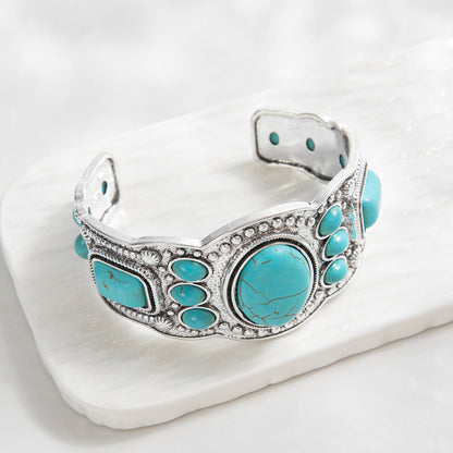 Pulsera Brazalete Valencrest Sky | Oro blanco