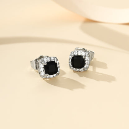 Aretes Midnight Royale | Oro blanco