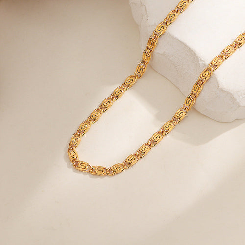 Collar de cadena tejida Nusa | Oro