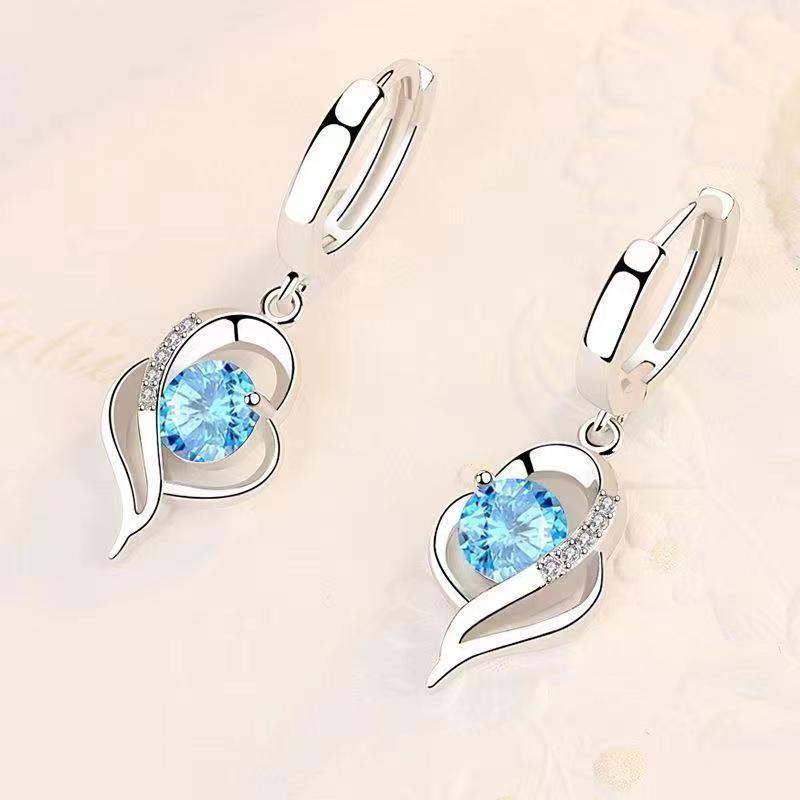 Aretes Eclipse Corazón | Oro blanco