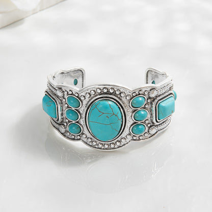 Pulsera Brazalete Valencrest Sky | Oro blanco