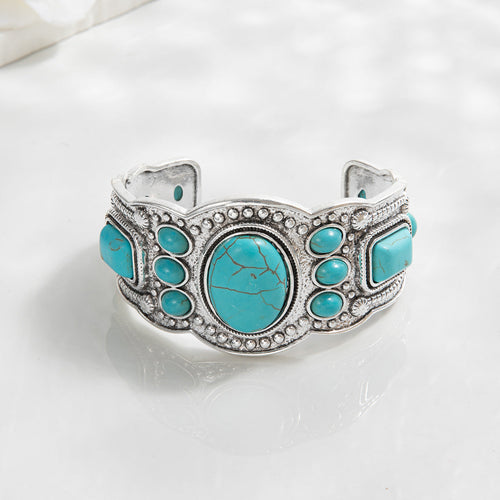 Pulsera Brazalete Valencrest Sky | Oro blanco