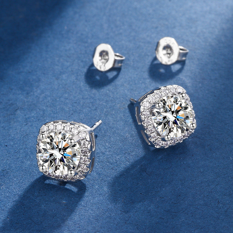 Conjunto radiante Aria Square | Oro blanco