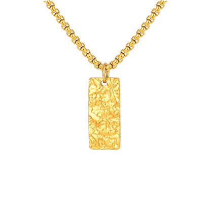 Collar con barra martillada Ziven | Oro