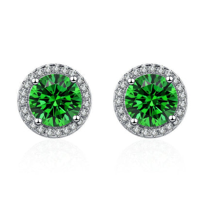 Aretes Lúcia Verdeal | Oro blanco