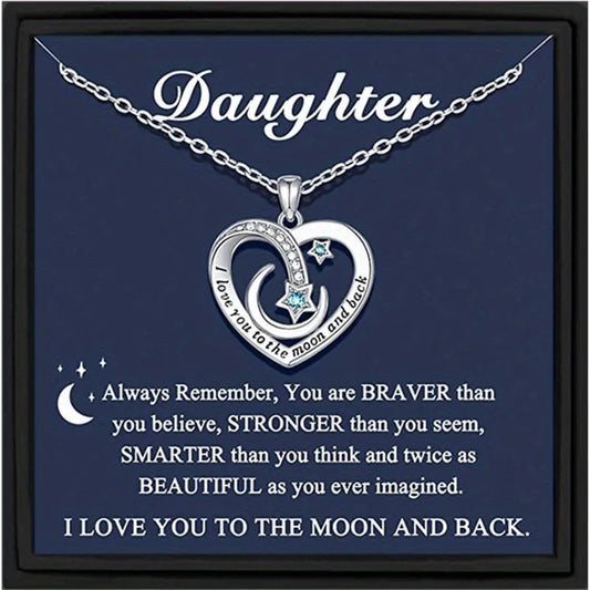 Para mi hija - Collar "Te amo hasta la luna"