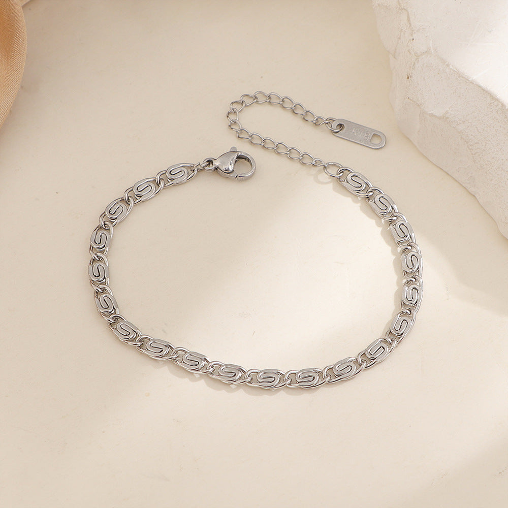 Pulsera de cadena tejida Nusa | Oro