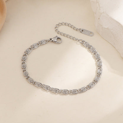 Pulsera de cadena tejida Nusa | Oro