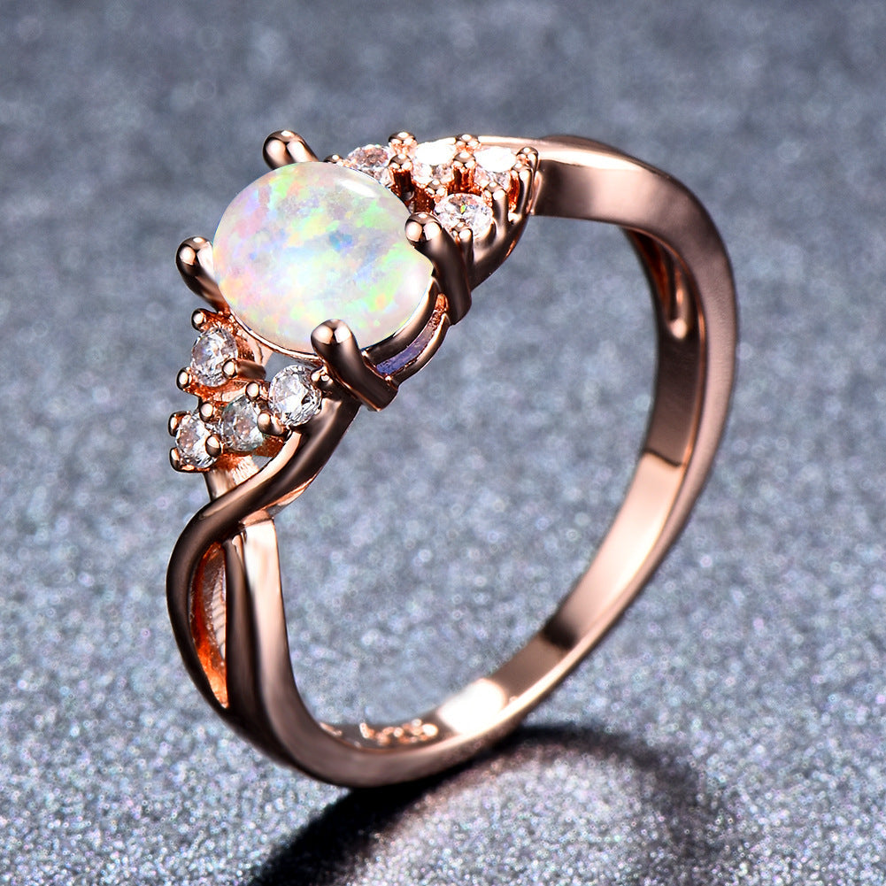 Anillo Sylva Moonhart Morado | Oro rosa