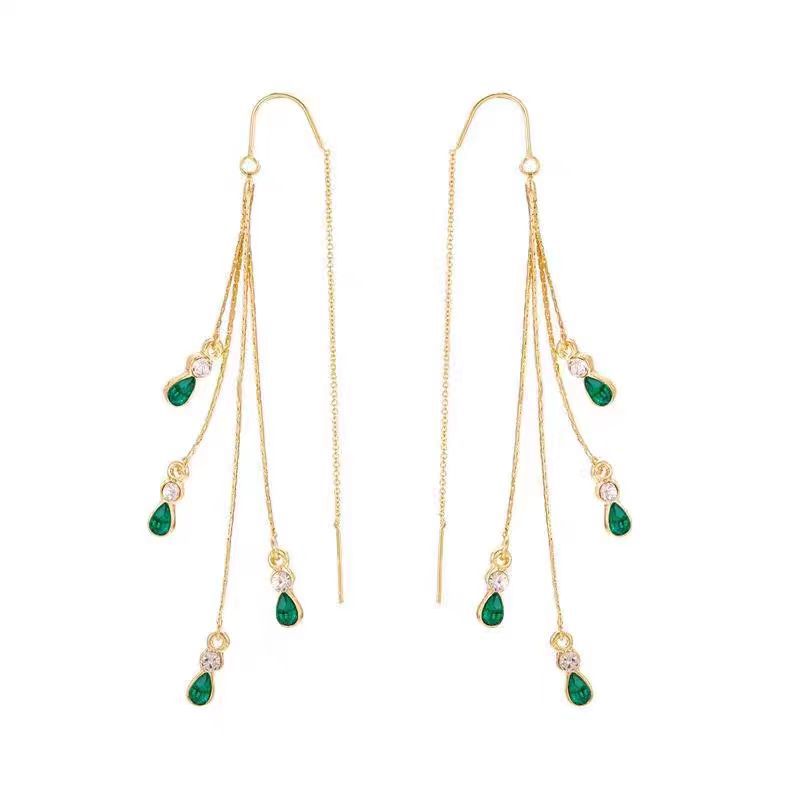 Aretes de borlas Calista Moreau | Oro