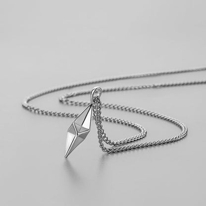 Collar con dije Vector | Oro blanco
