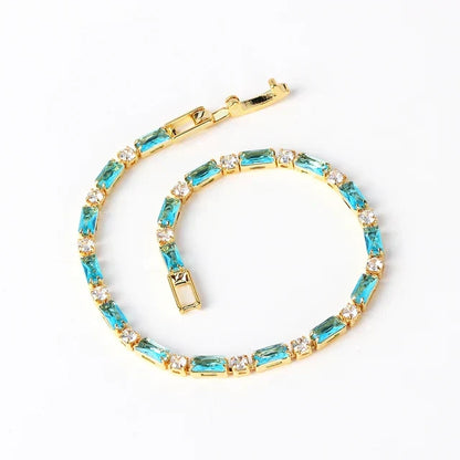 Pulsera de Piedra Turquesa Natural | Oro