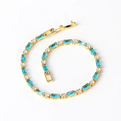 Pulsera de Piedra Turquesa Natural | Oro