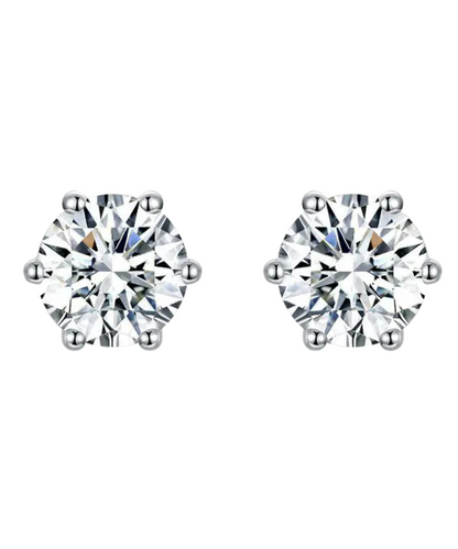 Aretes Destinee | Oro blanco