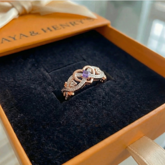 Anillo de Oro y Plata Violetheart | Oro mixto