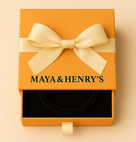 Caja de regalo de Maya y Henry