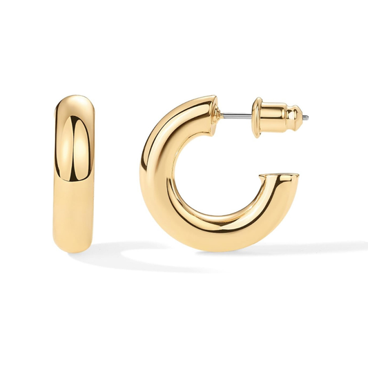 Aretes de aro Stardust | Oro