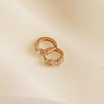 Arracadas de racimo de cristal | Oro