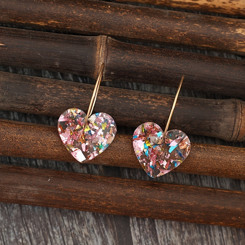 Aretes de gota Sugarplum Heart | Oro