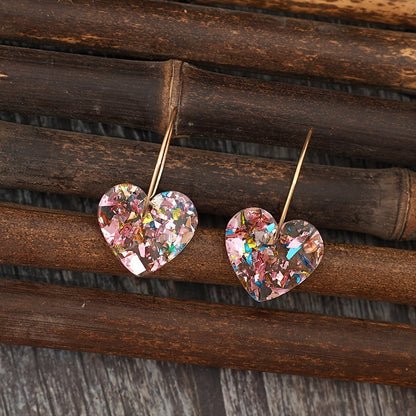Aretes de gota Sugarplum Heart | Oro