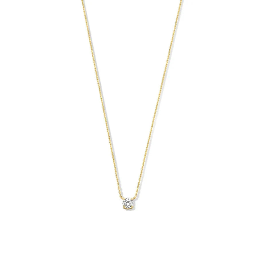 Cléa Stone Necklace | White Gold