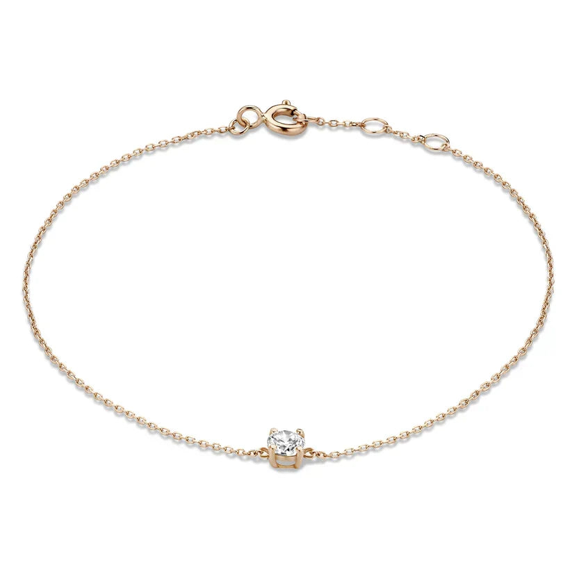 Pulsera Cléa Stone | Oro blanco